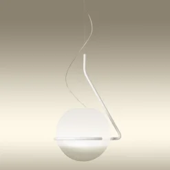 Foscarini Tonda Pendel Stor Hvid/Hvid