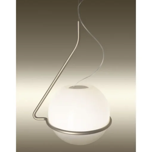 Foscarini Tonda Pendel Stor Titanium/Hvid