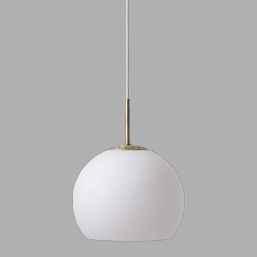 Frandsen Ball PendelØ18 Opal Hvid