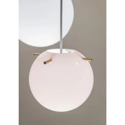 Frandsen Koi PendelØ19 Opal Rose/Messing Sticks
