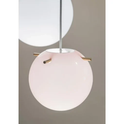 Frandsen Koi PendelØ19 Opal Rose/Messing Sticks
