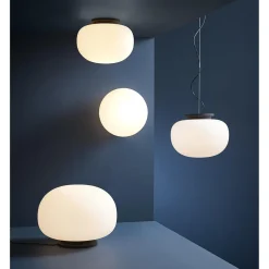 Frandsen Supernate LoftlampeØ28 Opal Hvid/Sort