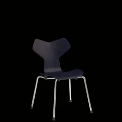 Fritz Hansen Grand Prix Børnestol Krom/890 Midnight Blue