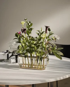 Fritz Hansen Ikebana Vase Lang Messing