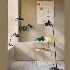 Fritz Hansen Kaiser Idell 6556-T Bordlampe Bespoke Green/Messing - Exclusive Edition