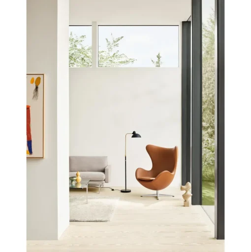Fritz Hansen KAISER Idell 6580 Gulvlampe Mat Sort/Messing