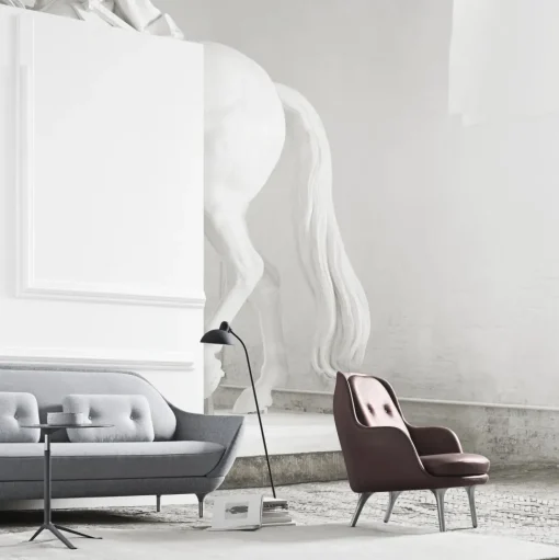 Fritz Hansen Kaiser Idell 6556 Gulvlampe Sort
