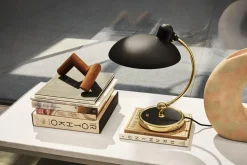 Fritz Hansen Kaiser Idell 6631 Luxus Bordlampe Mat Sort & Messing - Special Edition