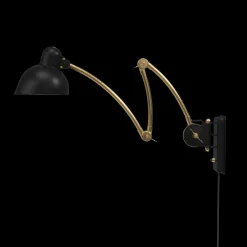 Fritz Hansen Kaiser Idell 6559-W Váglampe Mat Sort/Messing