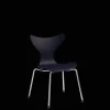 Fritz Hansen Lilje Børnestol Krom/890 Midnight Blue
