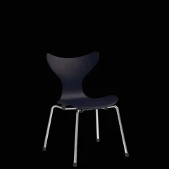Fritz Hansen Lilje Børnestol Krom/890 Midnight Blue