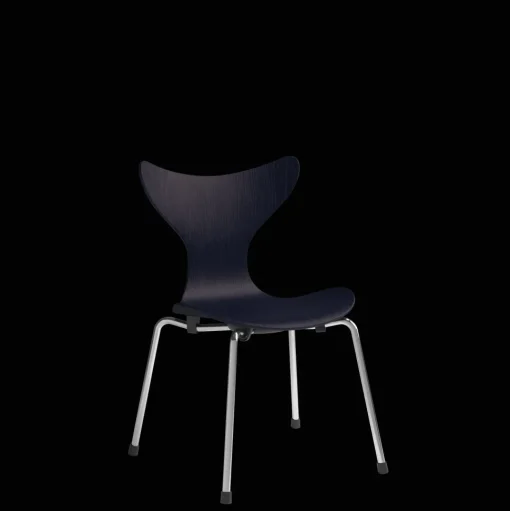 Fritz Hansen Lilje Børnestol Krom/890 Midnight Blue