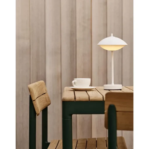 Fritz Hansen Musling Transportabel Lampe Hvid