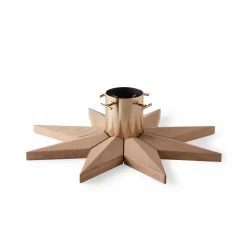 Fritz Hansen Skagerak Stella Christmas Tree Base Egetrá/Messing Belagt Stål