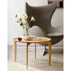 Fritz Hansen Tray SofabordØ60 Eg