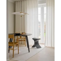 Gejst Luno Skammel Sort Eg/Láder