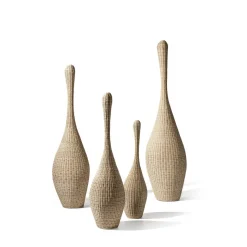 Gervasoni Bolla Gulvlampe Stor Rattan