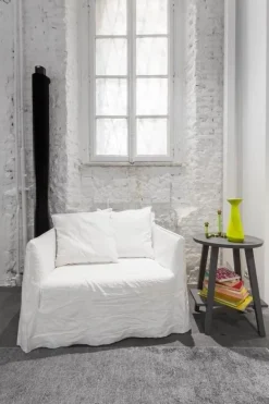 Gervasoni Ghost 09 Loveseat Lánestol Lino Bianco