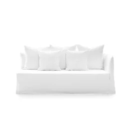 Gervasoni Ghost 21 R Modul Sofa Lino Bianco