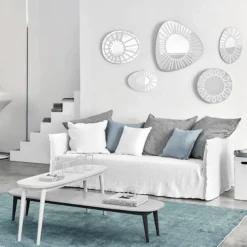 Gervasoni Ghost 14 Sofa Lino Bianco