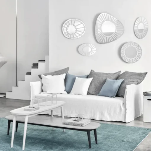 Gervasoni Ghost 14 Sofa Lino Bianco
