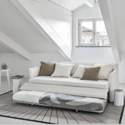 Gervasoni Ghost 13 Sofa-seng Lino Bianco