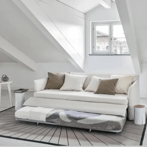 Gervasoni Ghost 13 Sofa-seng Lino Bianco