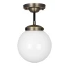 Globen Lighting Alley Loftlampe Antik Messing/Hvid
