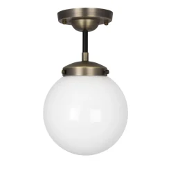 Globen Lighting Alley Loftlampe Antik Messing/Hvid
