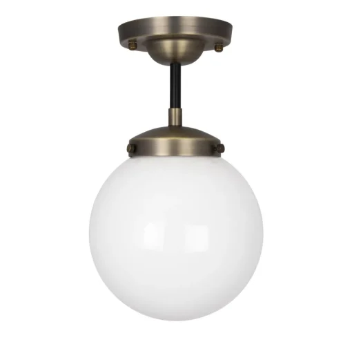 Globen Lighting Alley Loftlampe Antik Messing/Hvid