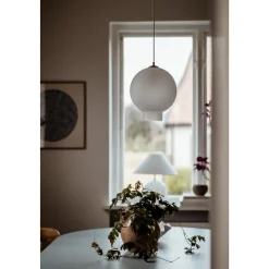 Globen Lighting Bams 25 Pendel Frostet Hvid