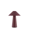 Globen Lighting Cannes Transportabel Lampe Burgundy