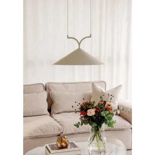 Globen Lighting Curve 50 Pendel Beige