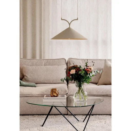 Globen Lighting Curve 50 Pendel Beige
