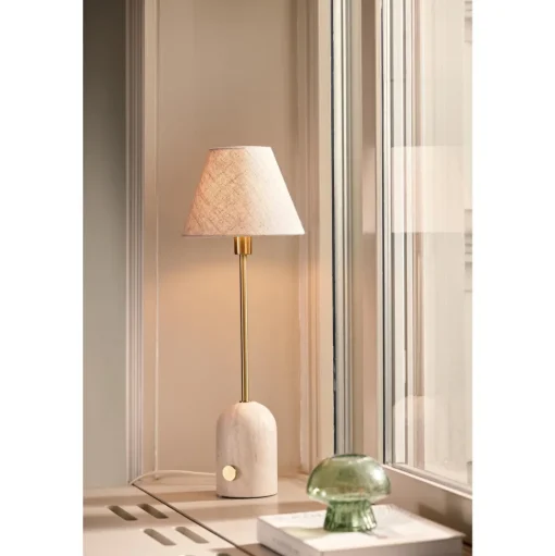 Globen Lighting Gino 20 Bordlampe Travertin