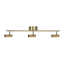 Globen Lighting Hubble 3 Long Loftlampe Børstet Messing