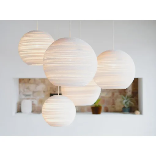 Graypants Scraplight Moon 18 Pendel Stor Hvid