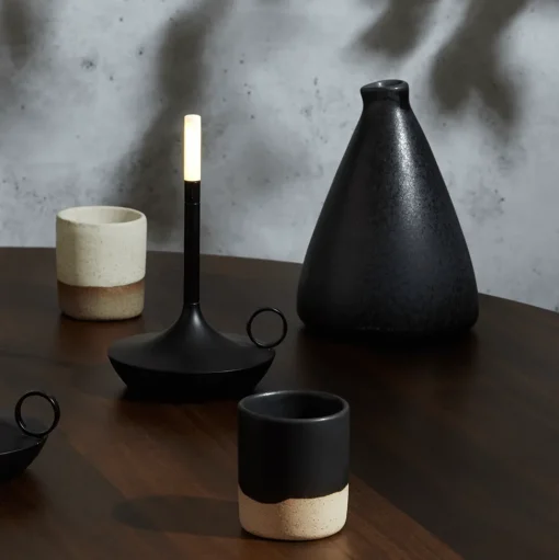 Graypants Wick S Transportable Lampe Sort