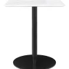 GUBI 1.0 Spisebord 60 x 60 cm M. Sort Base og Hvid Carrara Marmor Top