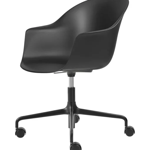 GUBI Bat Kontorstol Mat Sort/Sort