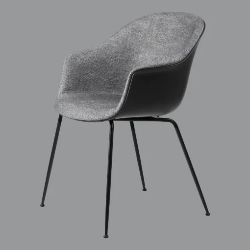 GUBI Bat Spisebordsstol Front Polstret I Plain 0023