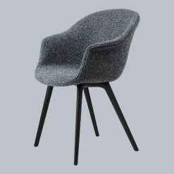 GUBI Bat Spisebordsstol Plastik Ben Around Bouclé 023