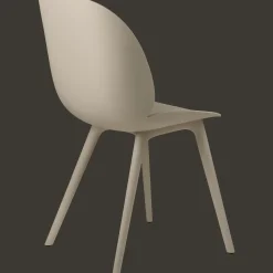 GUBI Beetle Outdoor Spisebordsstol Plastik Beige