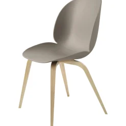GUBI Beetle Spisebordsstol Trábase Eg Semi Mat/New Beige