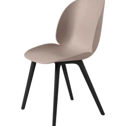 GUBI Beetle Spisebordsstol Sort Plastik Base/Sweet Pink