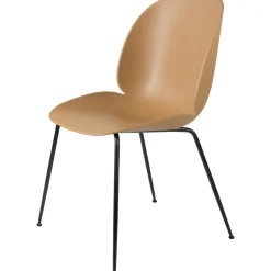 GUBI Beetle Spisebordsstol Conic Base/Sort Krom/New Beige 4 Stk.
