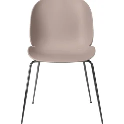 GUBI Beetle Spisebordsstol Conic Base Sort Krom/Sweet Pink