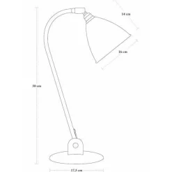 GUBI Bestlite BL2 Bordlampe Krom & Porcelán