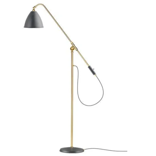 GUBI Bestlite BL4 Gulvlampe Grå & Messing