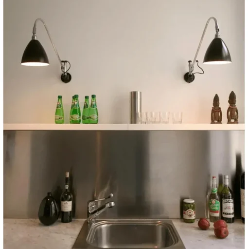 GUBI Bestlite BL6 Váglampe Sort & Messing